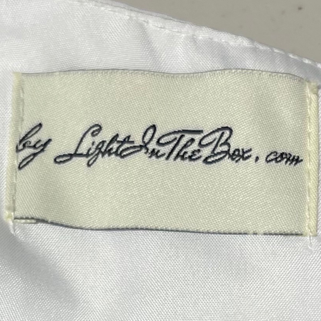Light In The Box White Party, Formal, Wedding Dress. Sleeveless. Bling. Nwt — image 8 of 8